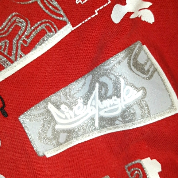 Mens Red 5ive Jungle Skate Short Sleeve Graphic Te - Picture 8 of 14